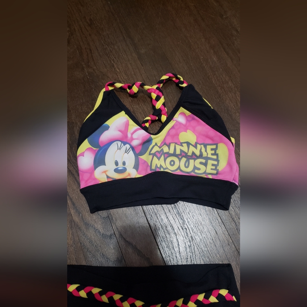 Minnie Mouse Activewear Set | Black Pink Yellow | XS/S - Picture 8 of 9